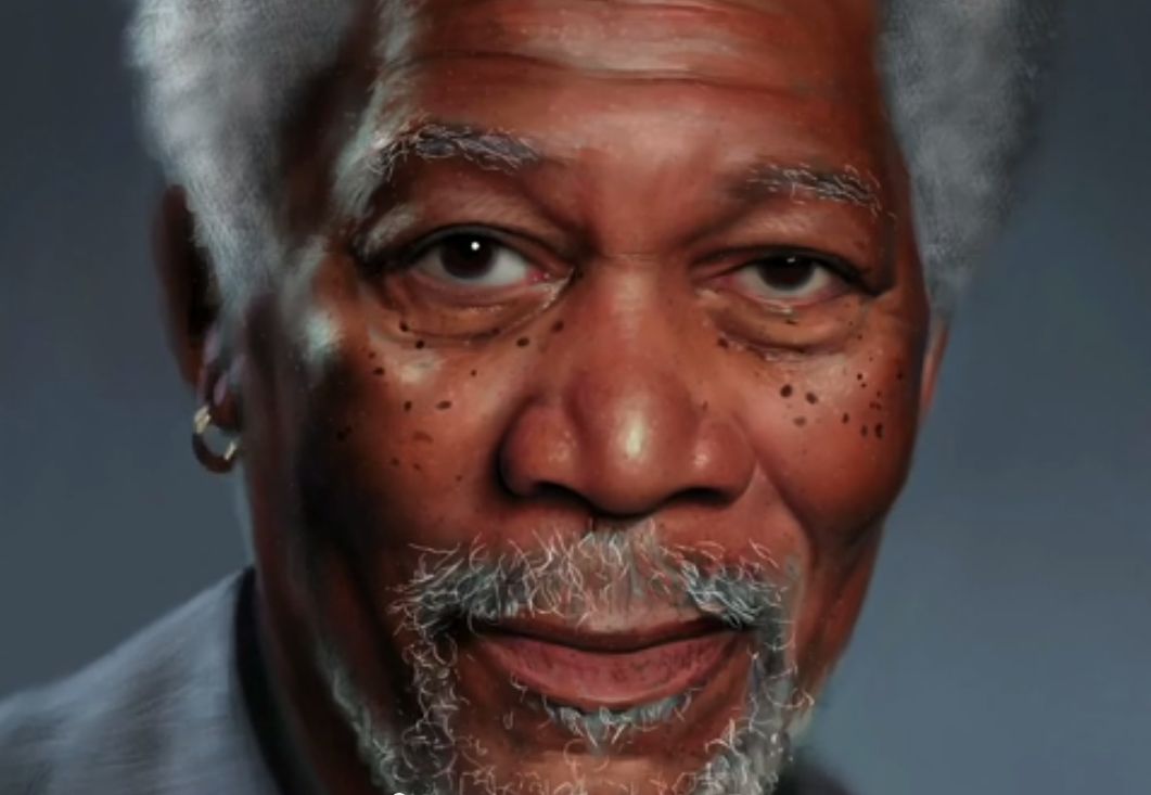 A világ legvalósághűbb festménye iPad-en - Morgan Freeman