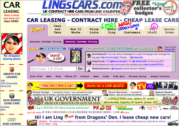 OTT - honlapkészítési hibák, túlzásba vitt színek